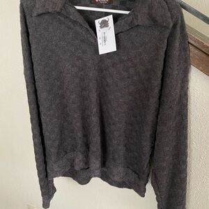 Women's Charcoal Gray Top